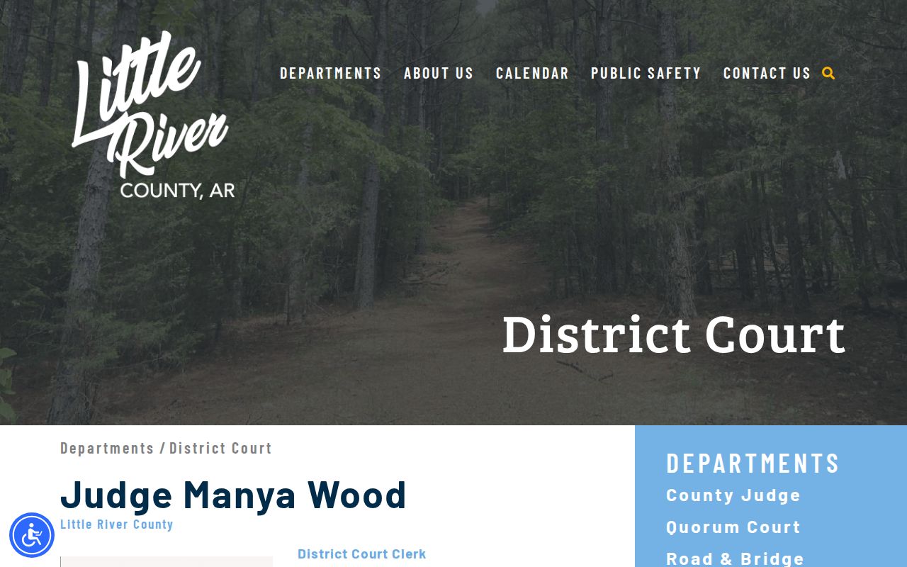 Little River County District Clerk and Ashdown courtroom information