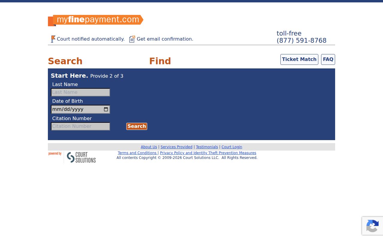 Little River County traffic court MyFinePayment citation search